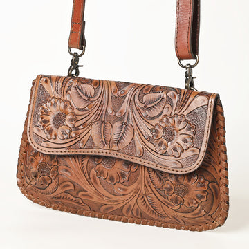 OHLAY WALLET Hand Tooled Genuine Leather women bag western handbag purse